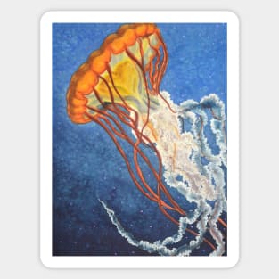 Watercolor Jellyfish Sticker